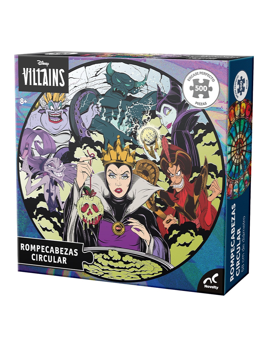 Rompecabezas Villanos Rompecabezas Circulares Barnizado Villanos Disney 500 Pzs 5
