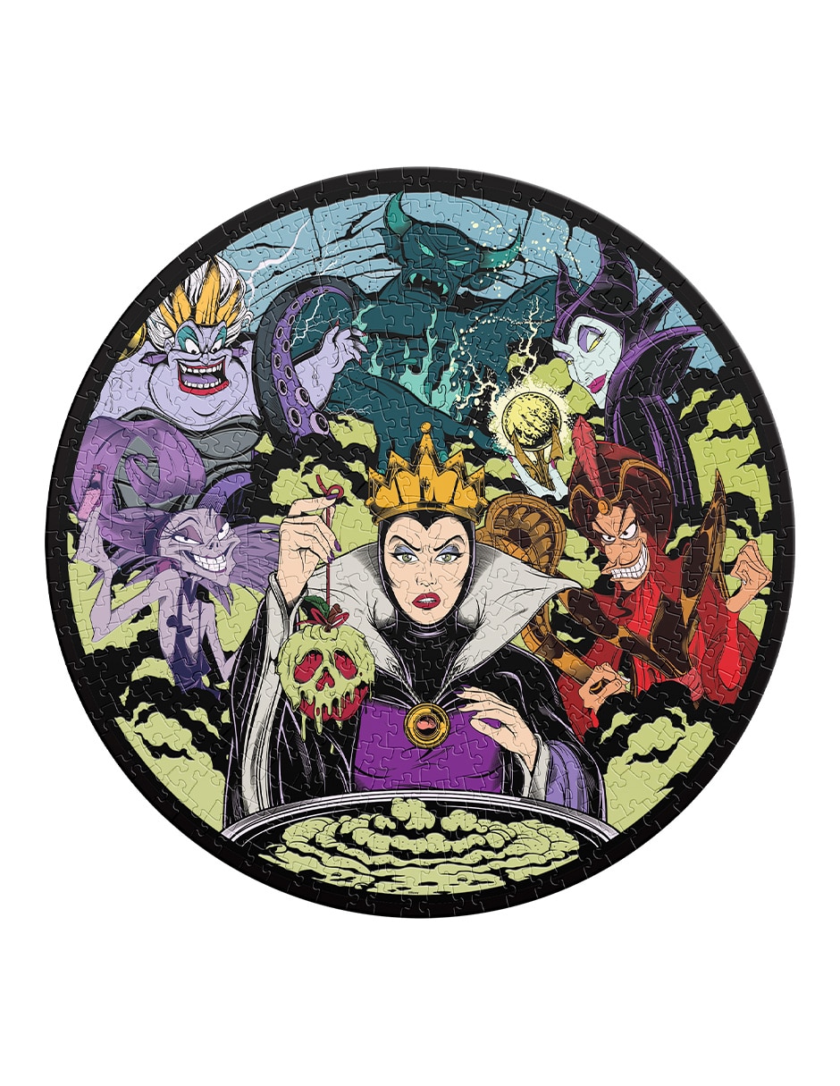 Rompecabezas Villanos Rompecabezas Circulares Barnizado Villanos Disney 500 Pzs 2