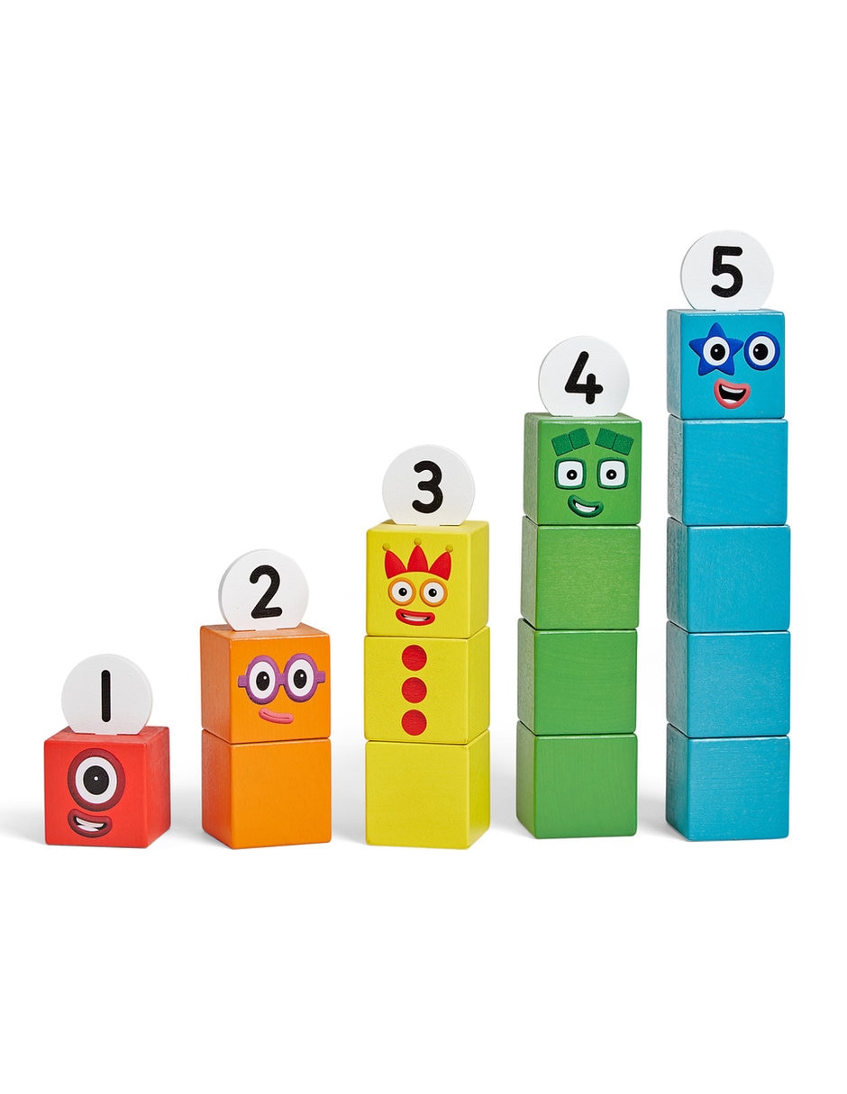 Bloques madera Numberblocks Uno al Cinco 2
