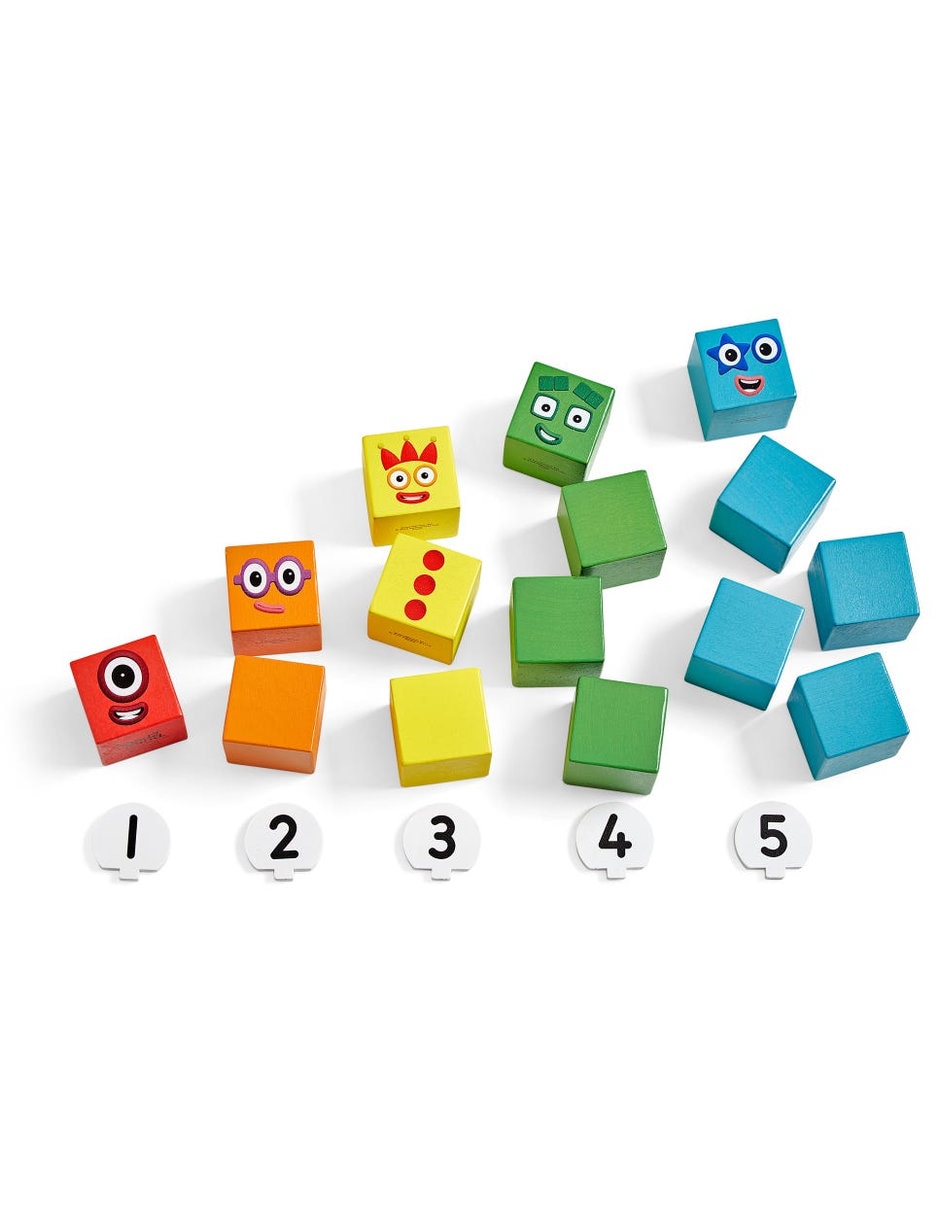 Bloques madera Numberblocks Uno al Cinco 3
