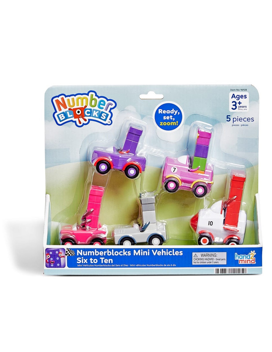 Minivehículos seis al diez Numberblocks