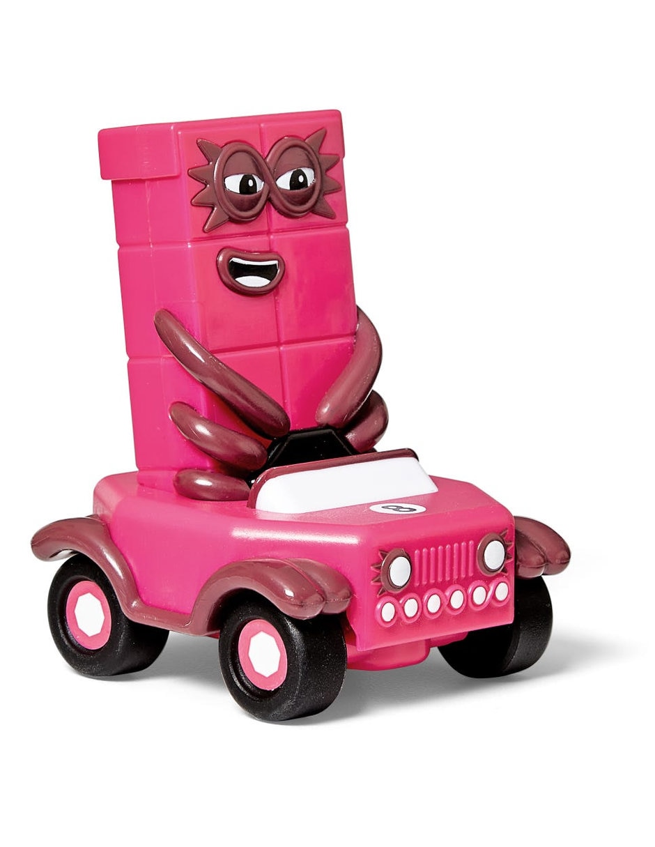Minivehículos seis al diez Numberblocks 6