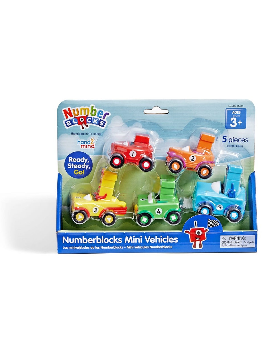 Minivehículos uno al cinco Numberblocks Minivehículos uno al cinco Numberblocks