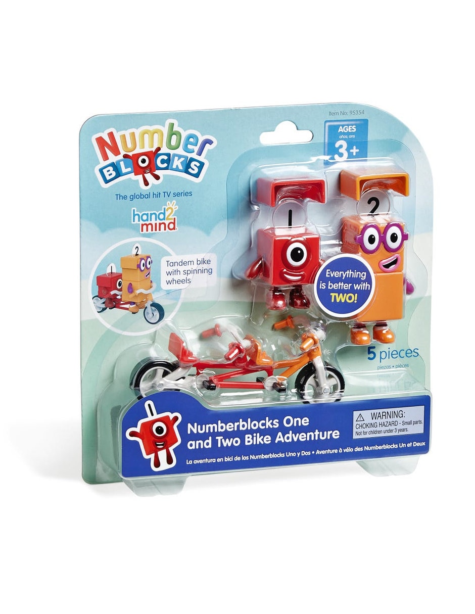 Aventura en bicicleta Numberblocks uno y dos Aventura en bicicleta Numberblocks uno y dos