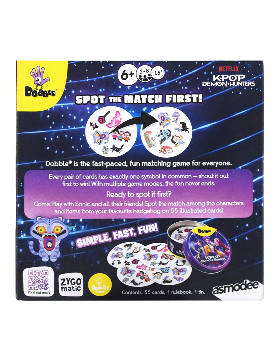 Dobble Spot It K Pop Demon Hunters Juegos de mesa 2