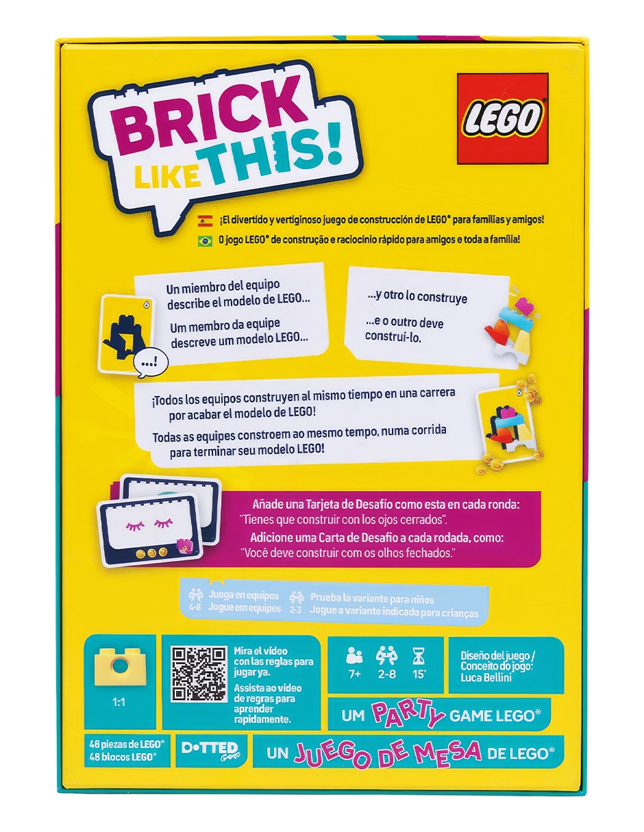 Juego De Mesa Brick Like This Lego Novelty 5