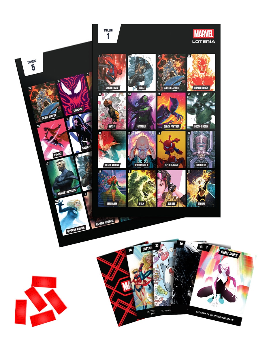 Lotería Marvel Juegos De Mesa 2