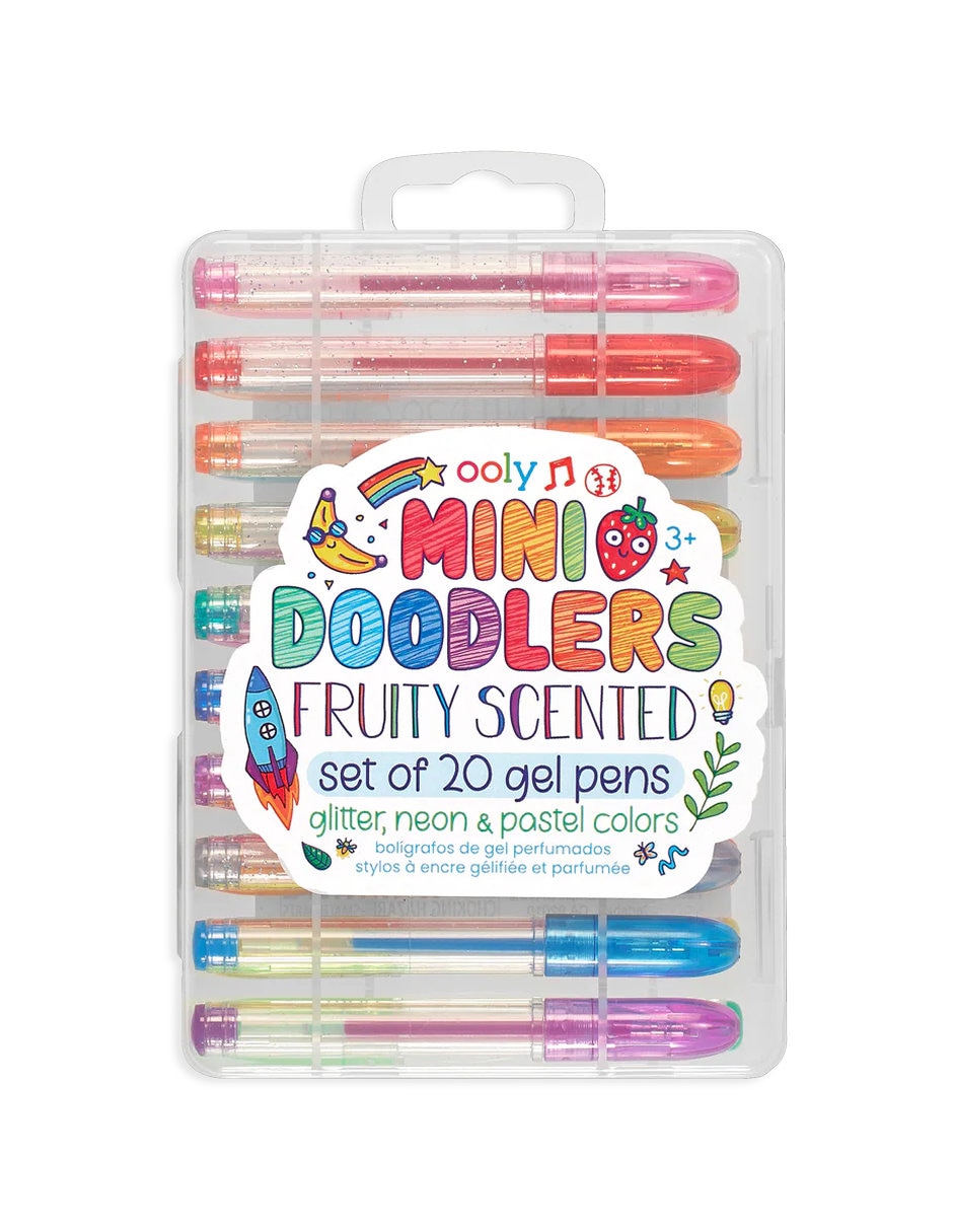 Bolígrafos gel perfumados mini doodlers – set de 20 ooly
