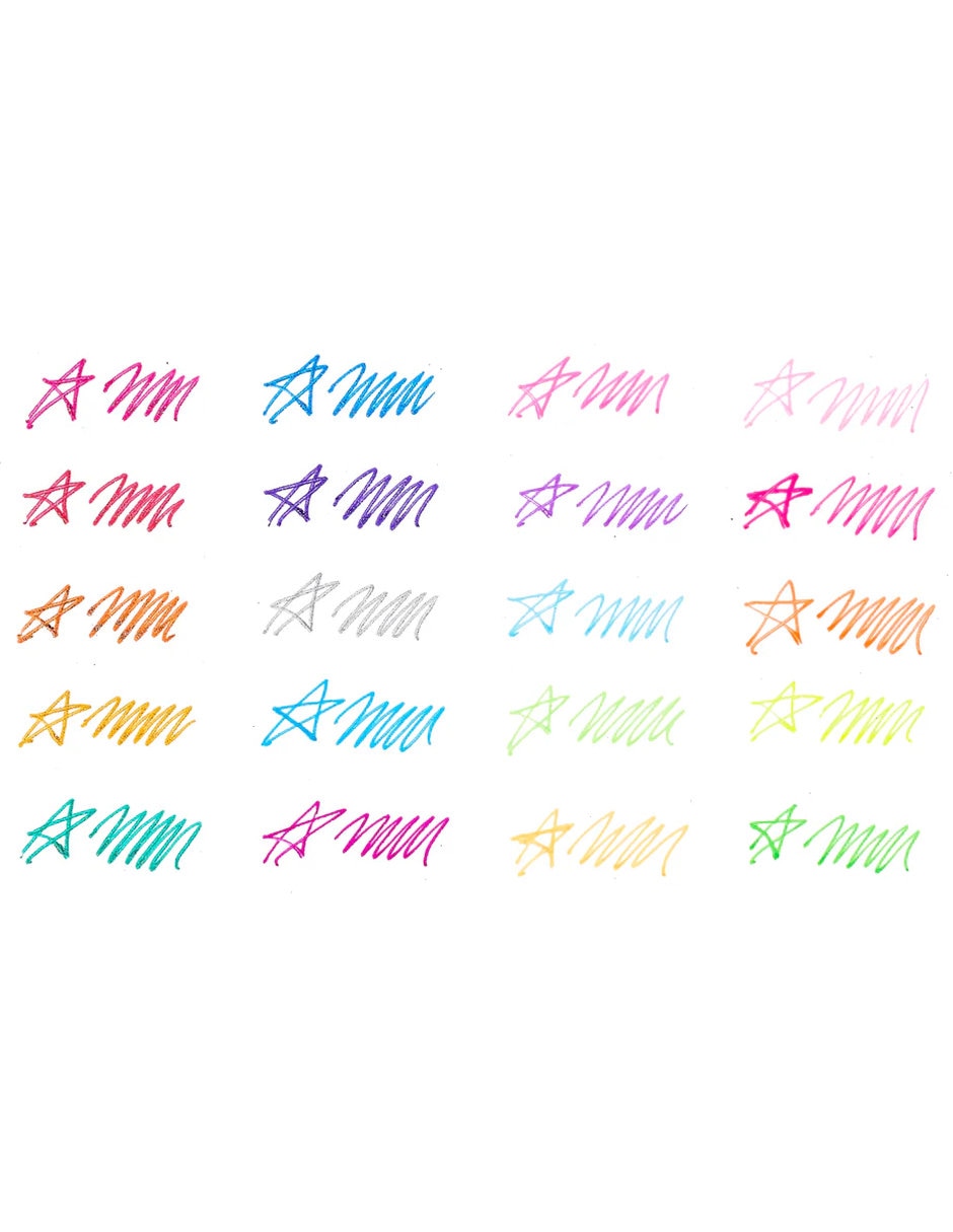Bolígrafos gel perfumados mini doodlers – set de 20 ooly 5