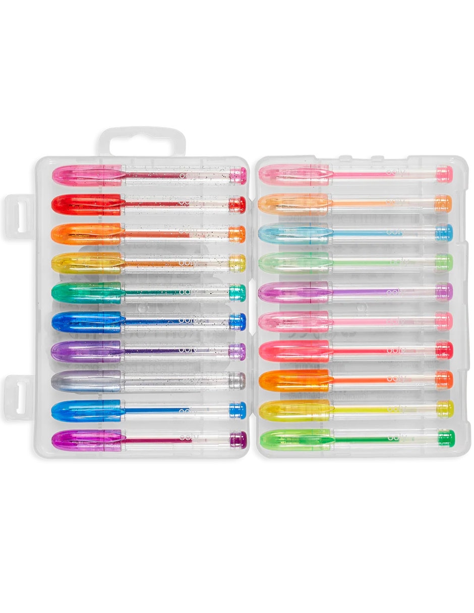 Bolígrafos gel perfumados mini doodlers – set de 20 ooly 4
