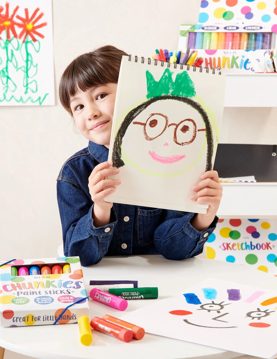 Kit de manualidades chunkies barras de pintura – clásico – set de 12 ooly 5