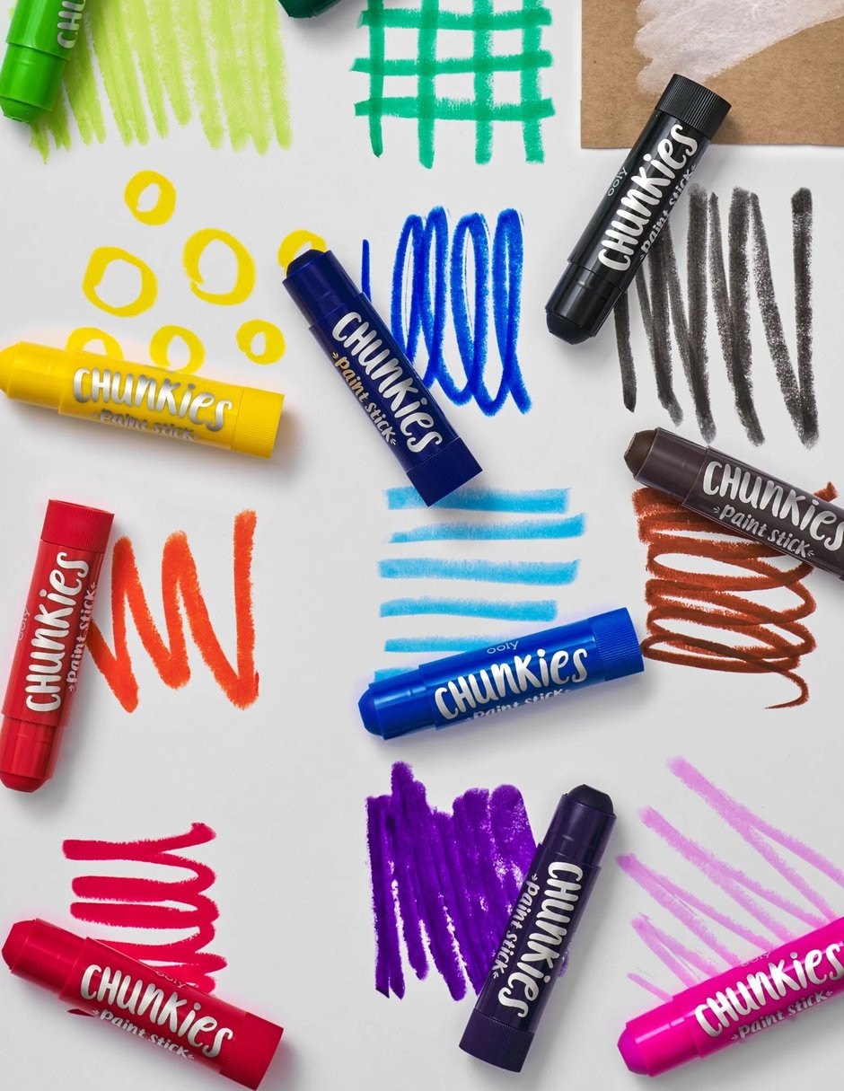 Kit de manualidades chunkies barras de pintura – clásico – set de 12 ooly 7