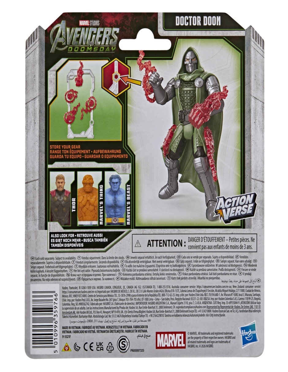 Figura de acción articulada avengers doctor doom estándar nfc 8