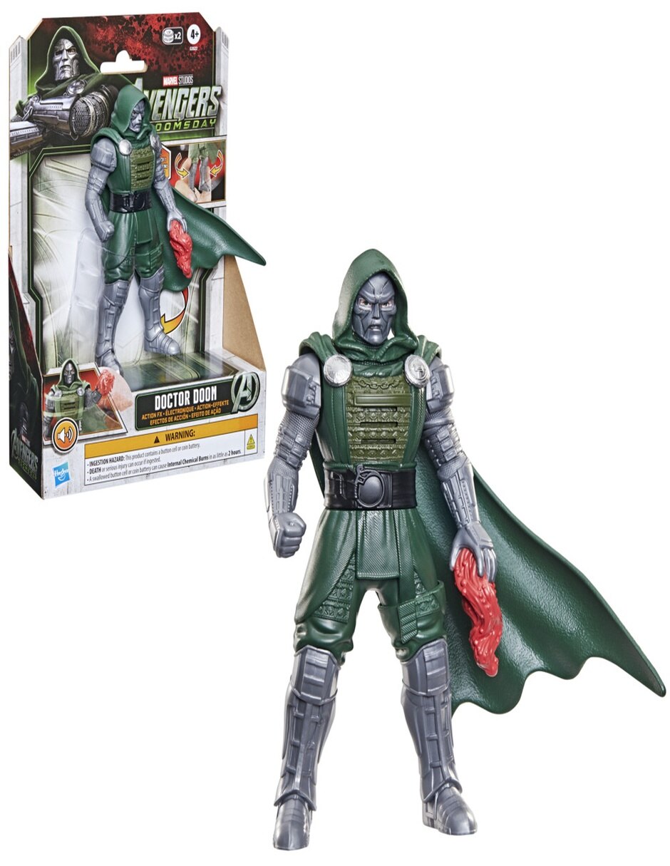 Figura de acción articulada avengers doctor doom estándar con sonido 2
