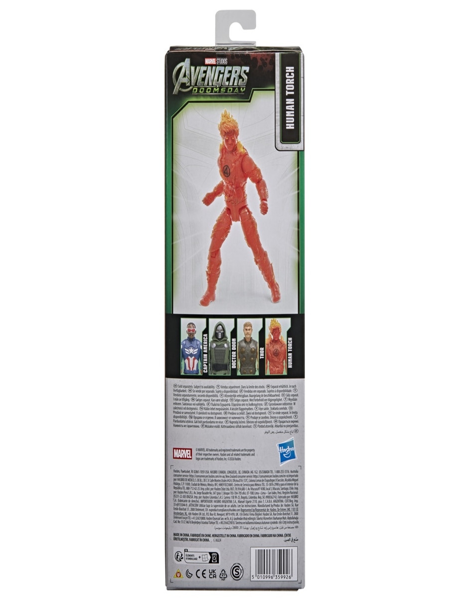 Figura de acción articulada : avengers human torch estándar nfc 5