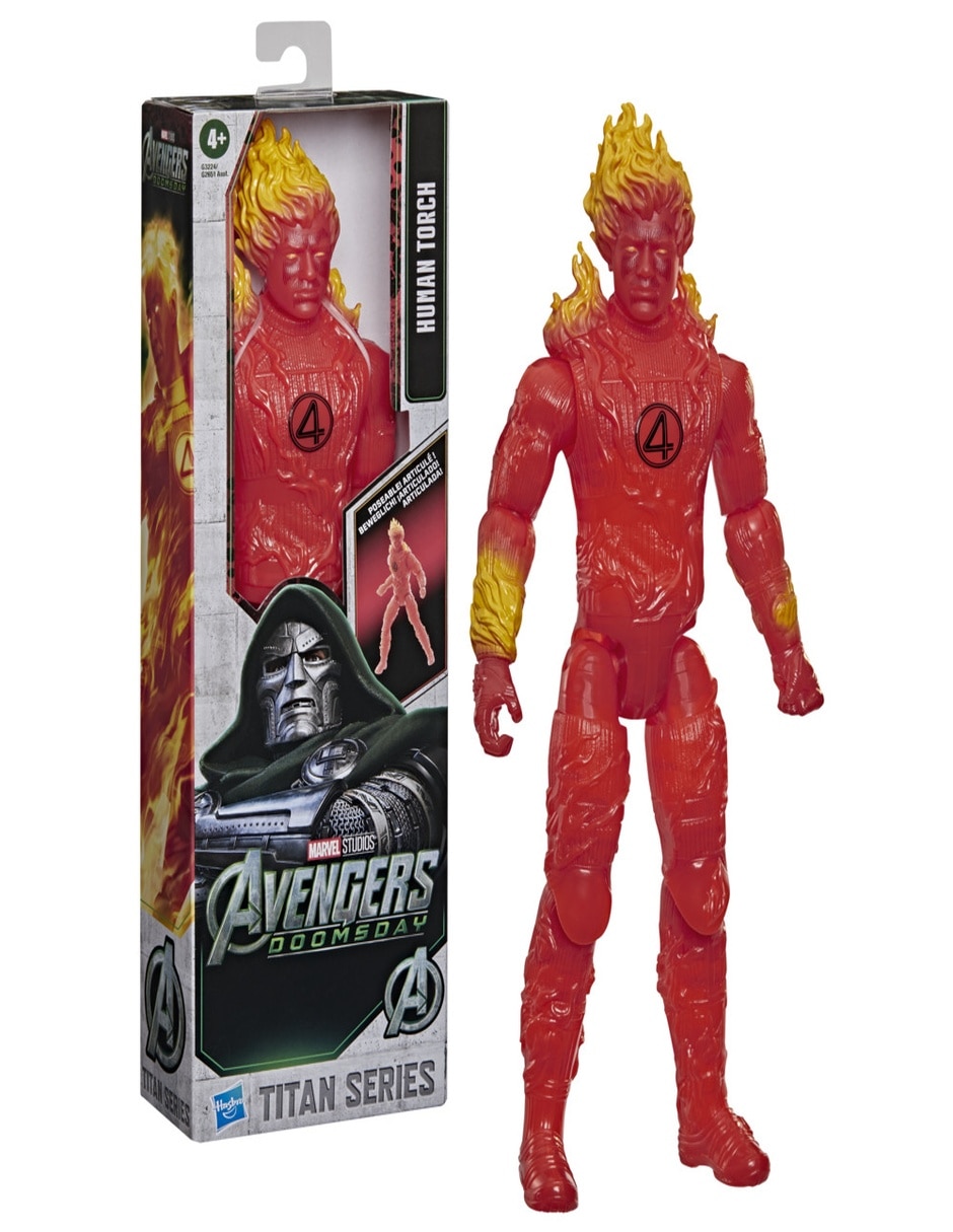 Figura de acción articulada : avengers human torch estándar nfc 8