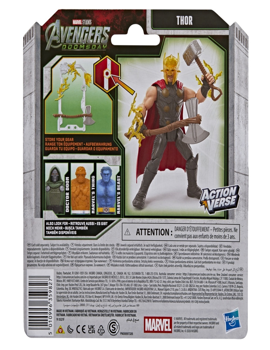 Figura de acción articulada : avengers thor estándar nfc 7