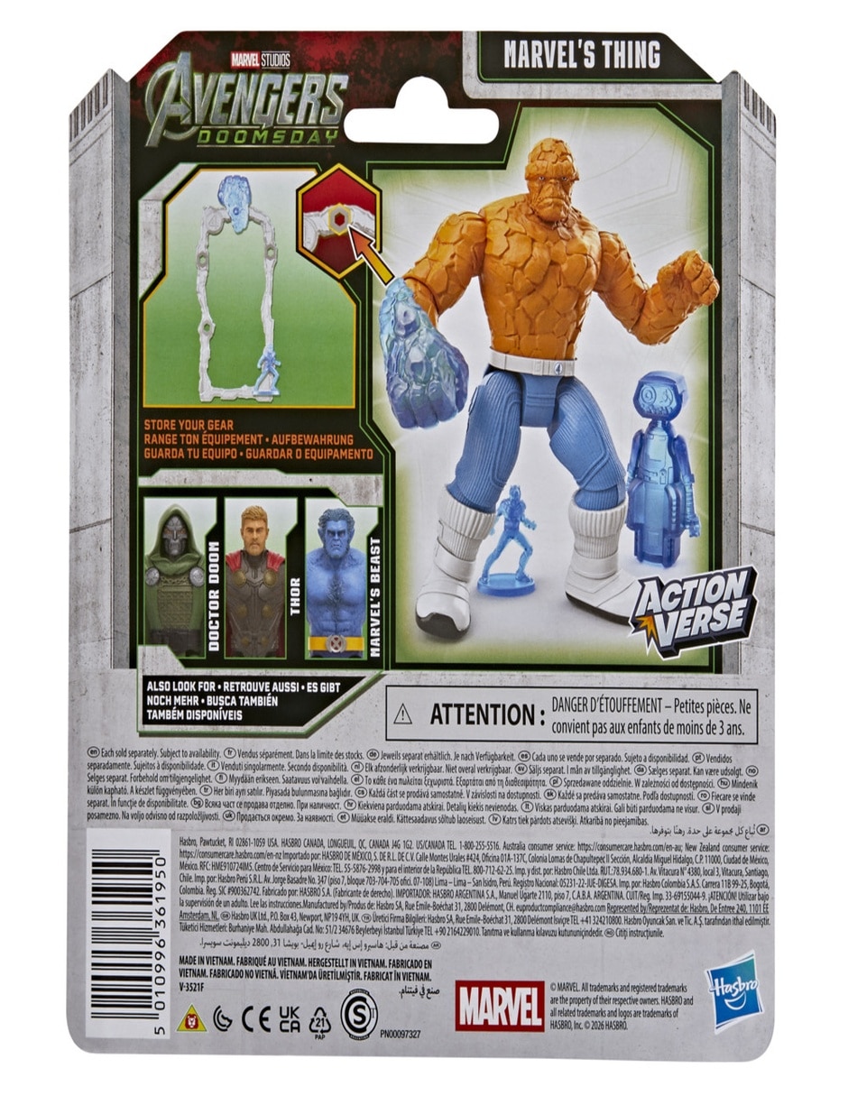 Figura de acción articulada : avengers the thing estándar nfc 2