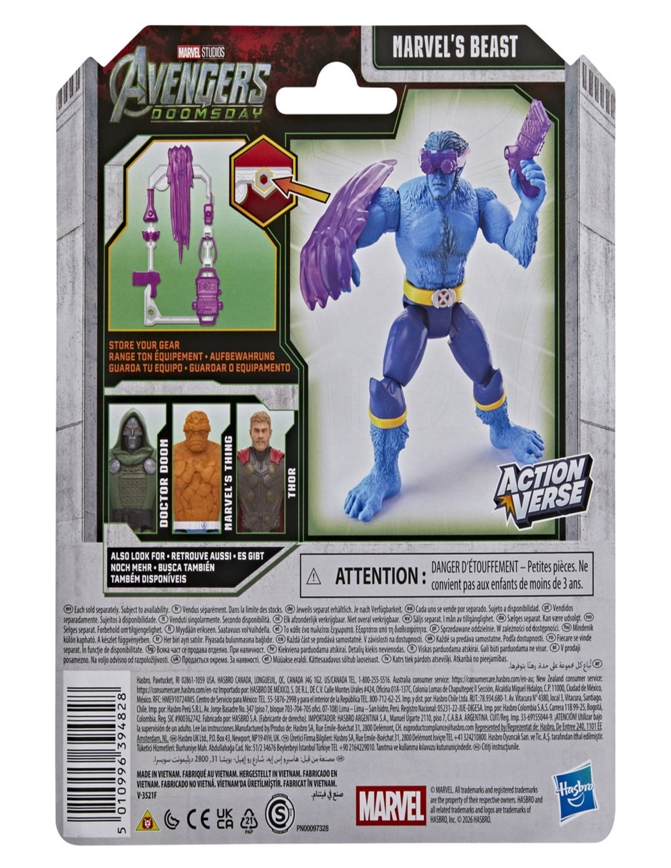 Figura de acción articulada avengers beast x-men estándar nfc 5