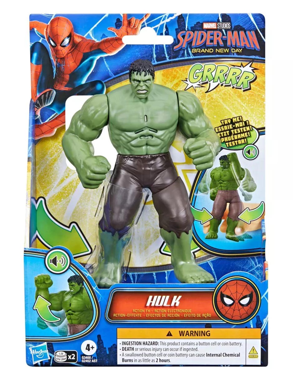 Figura de acción articulada : Spider-Man Hulk con sonido 4