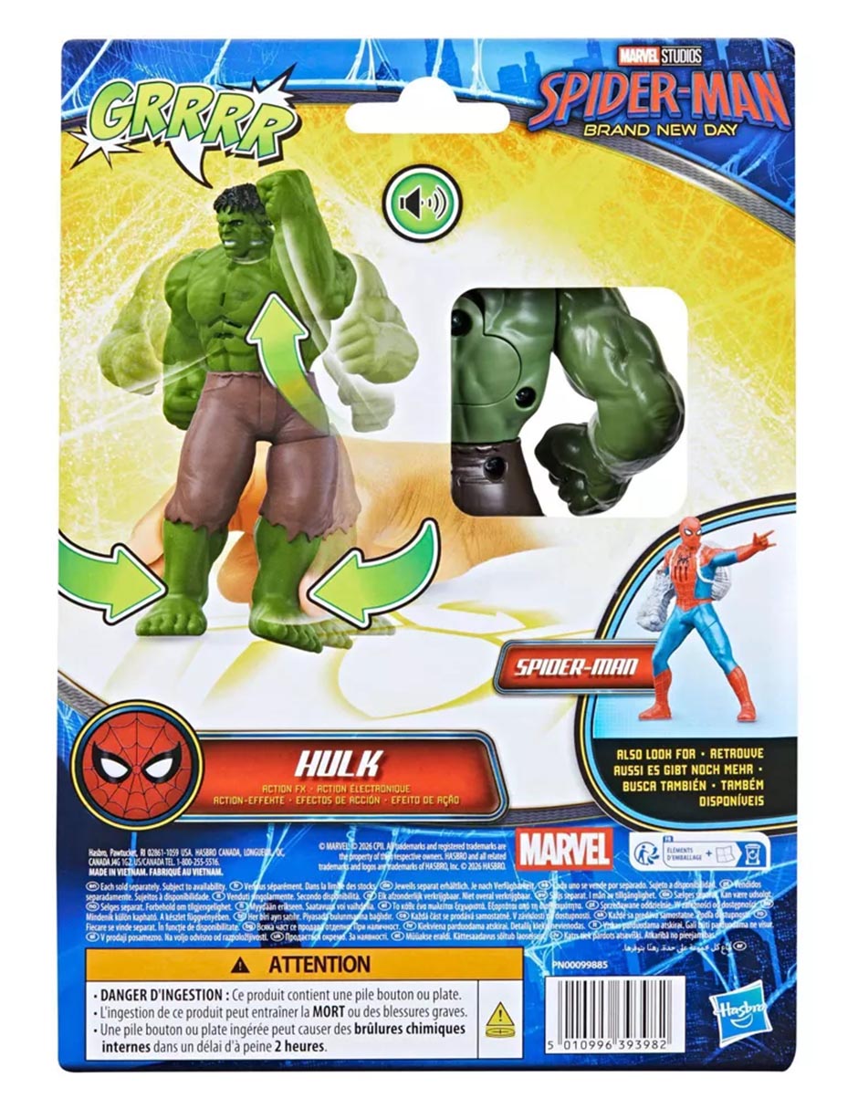 Figura de acción articulada : Spider-Man Hulk con sonido 5