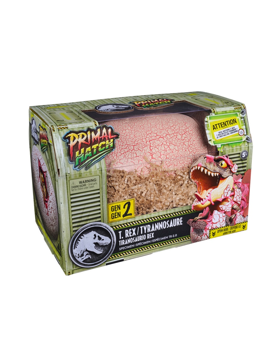 Juguete jurassic world primal hatch T-rex 4