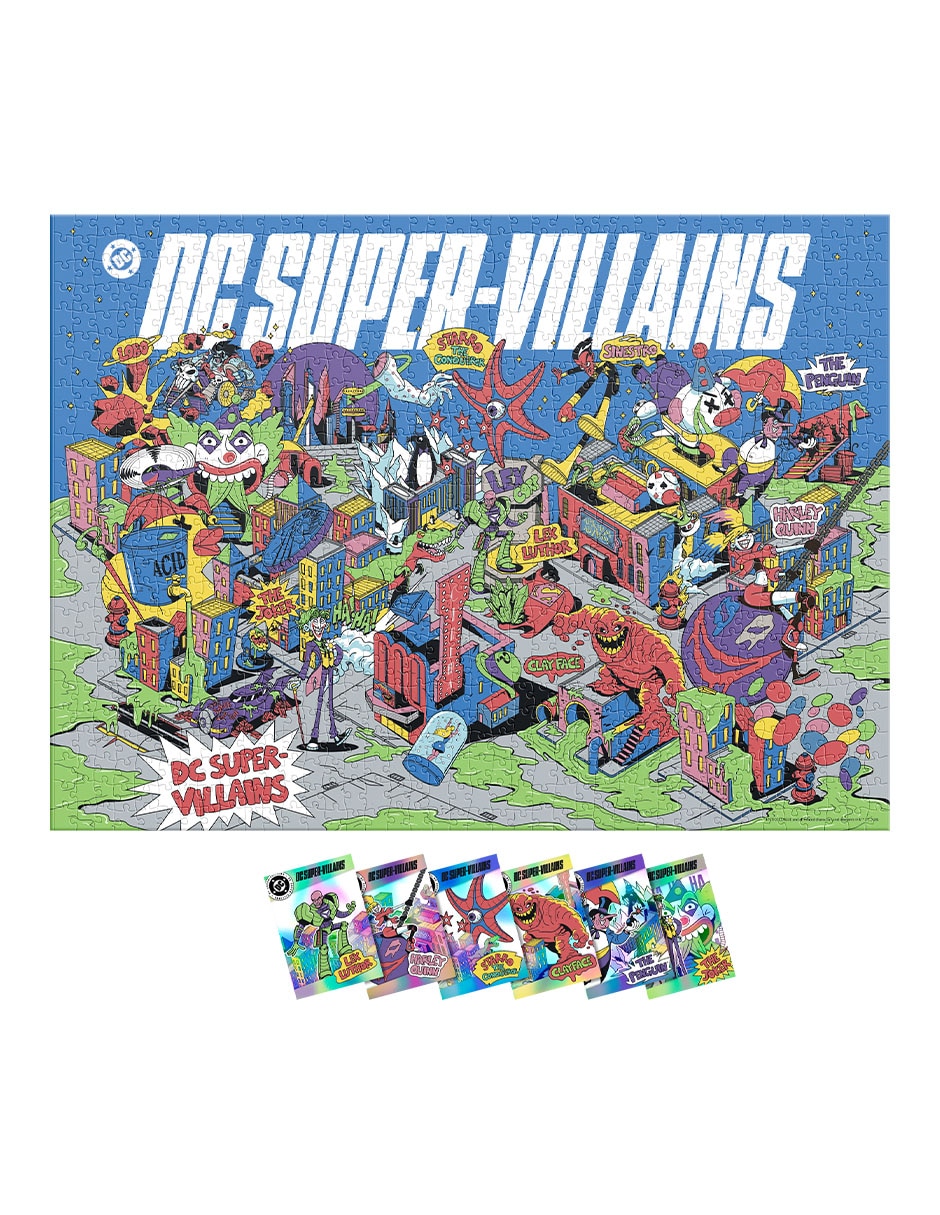Rompecabezas Premium Villanos Dc 1000 piezas 3