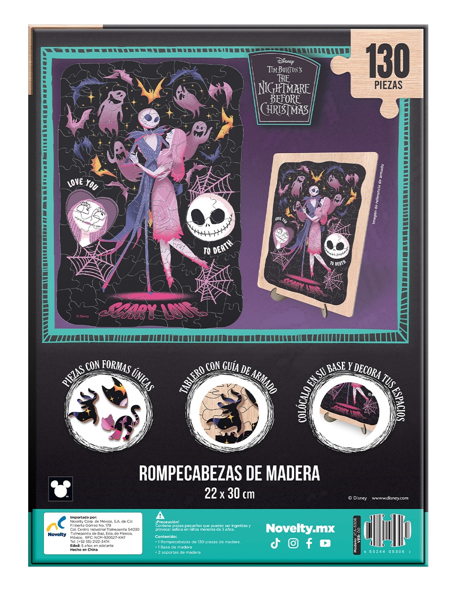 Rompecabezas Coleccionable Madera Nightmare Before Christmas 130 piezas 5