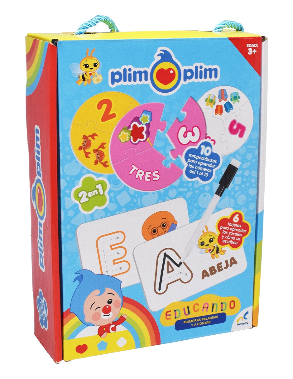 Preescolar educando Plim Plim primeras letras y numeros