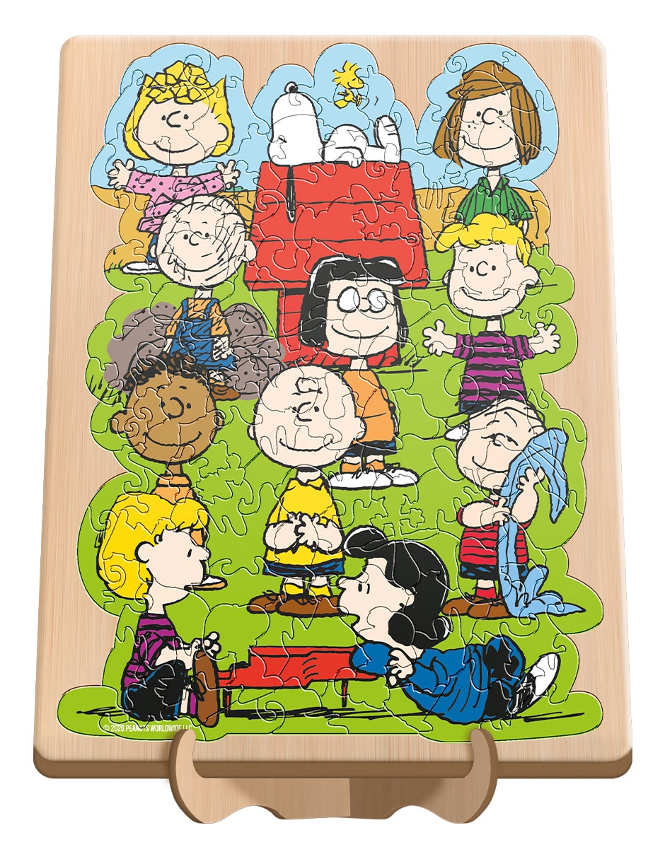 Rompecabezas de madera piezas con forma Peanuts 130 piezas 4