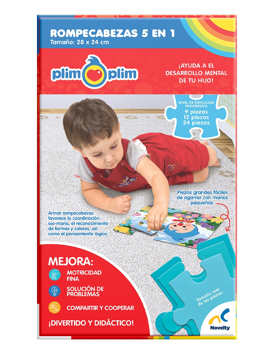 Rompecabezas 5 en 1 Plim Plim 43 piezas 4