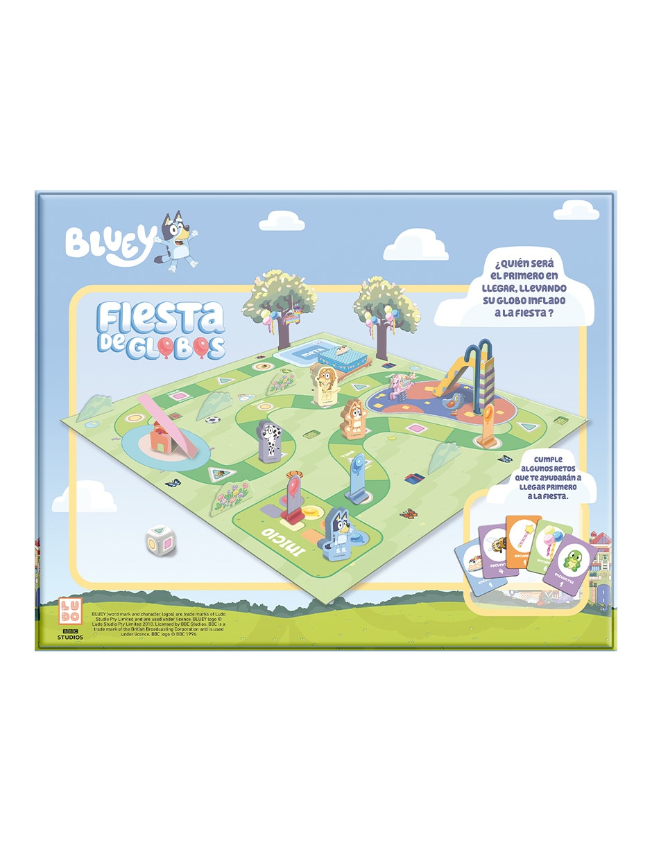 Juego de mesa Bluey fiesta de globos 3
