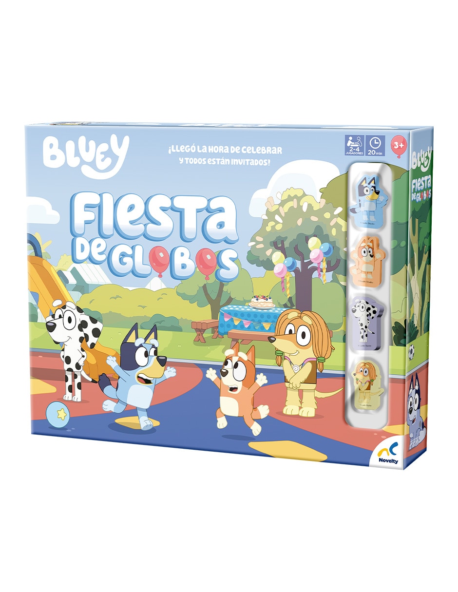 Juego de mesa Bluey fiesta de globos 4