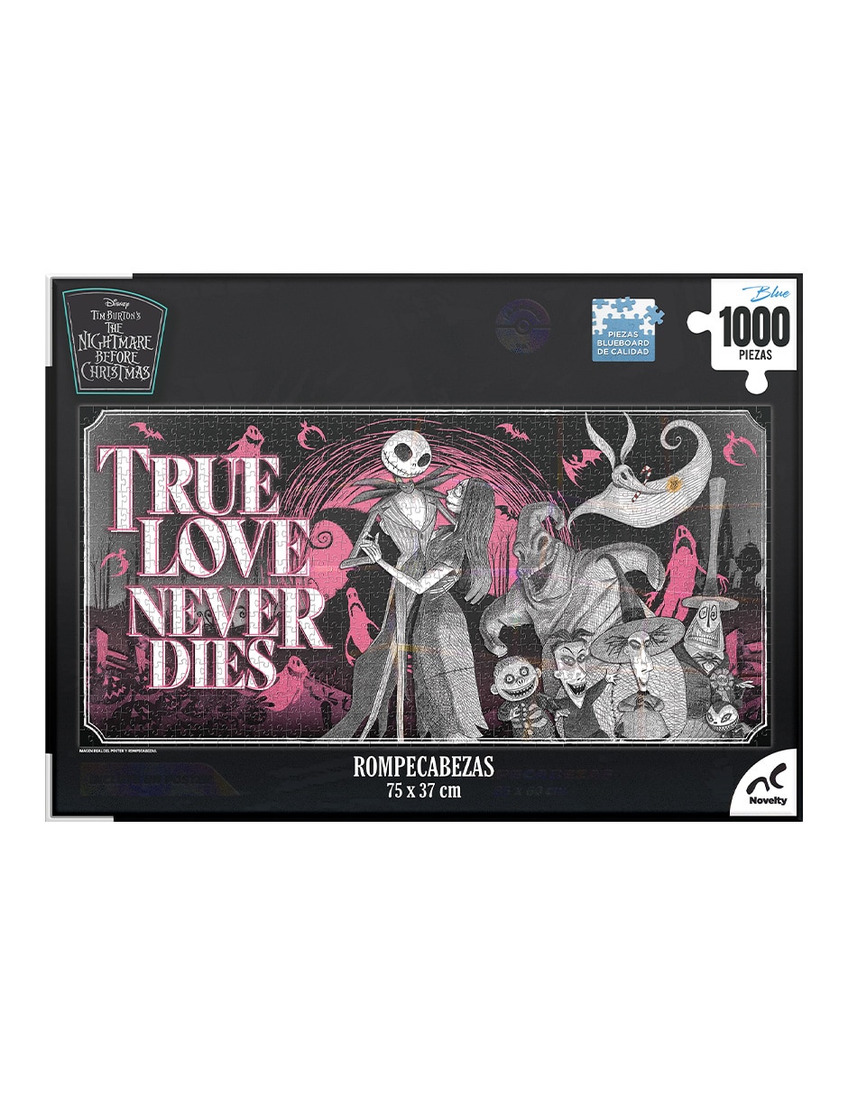 Rompecabezas Coleccionable Premium Nightmare Before Christmas Glow In The Dark 1000 piezas 2