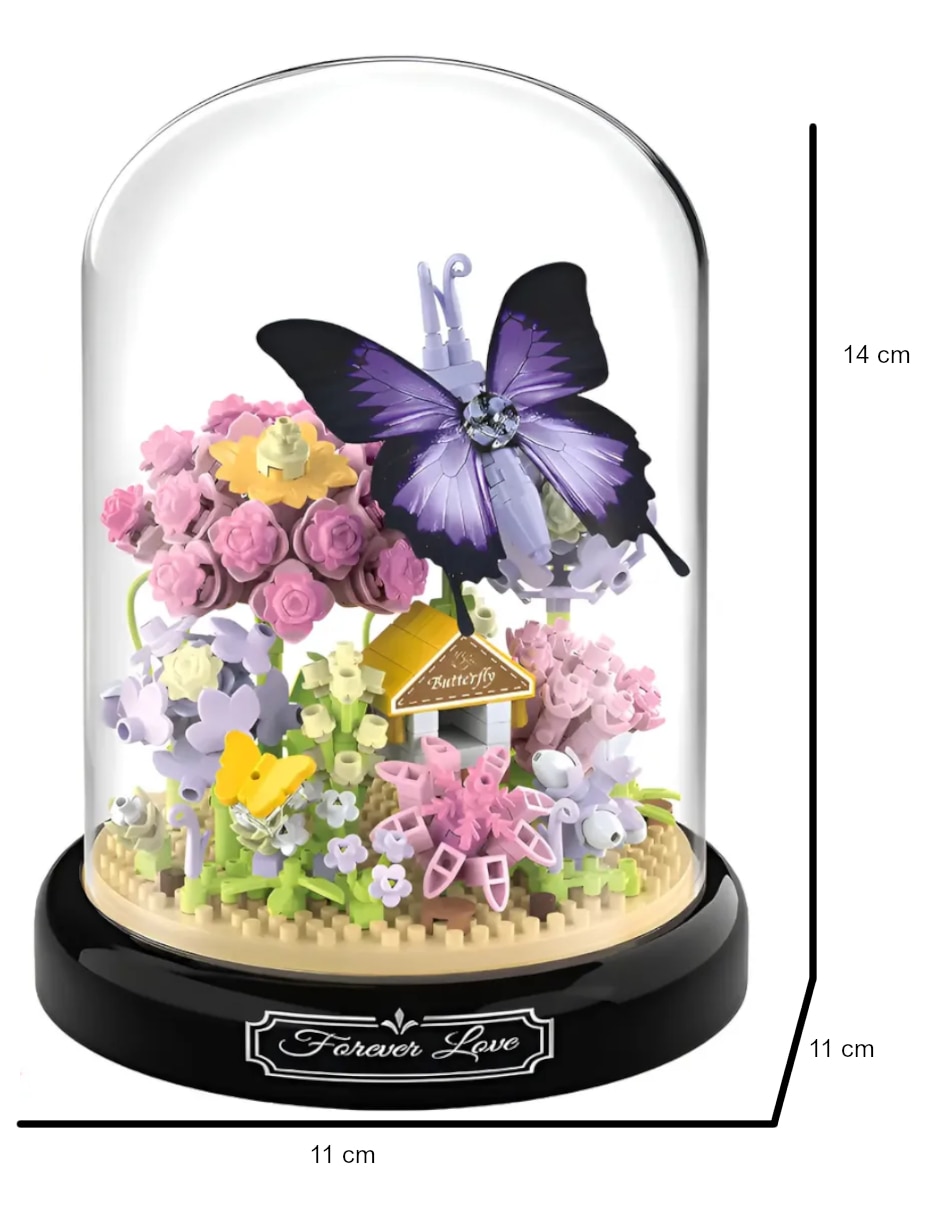 juego de bloques armable mariposa armable