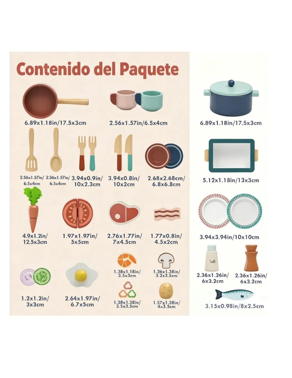 Accesorios de concina de juguete