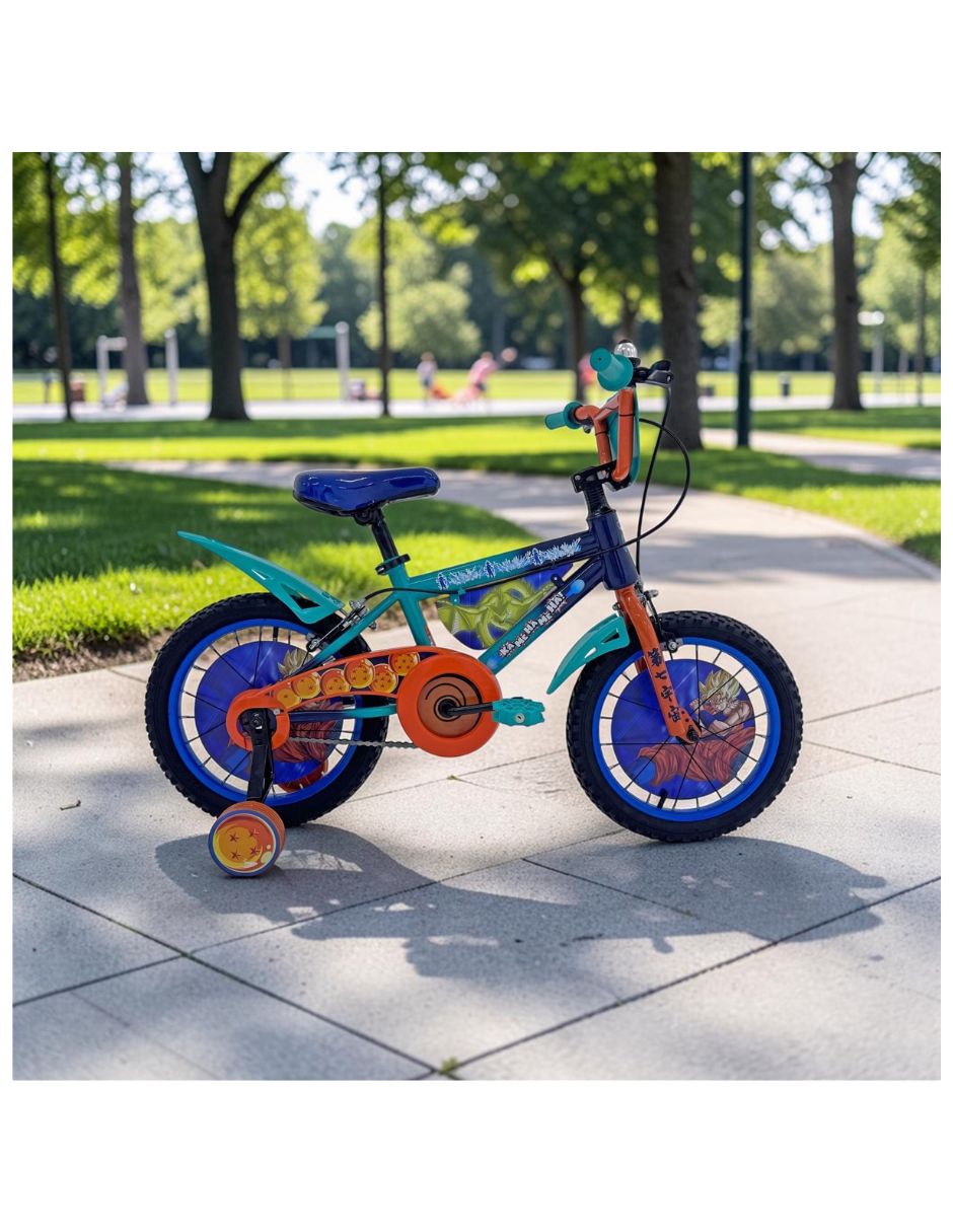 Bicicleta infantil rodada Dragon Ball para 2
