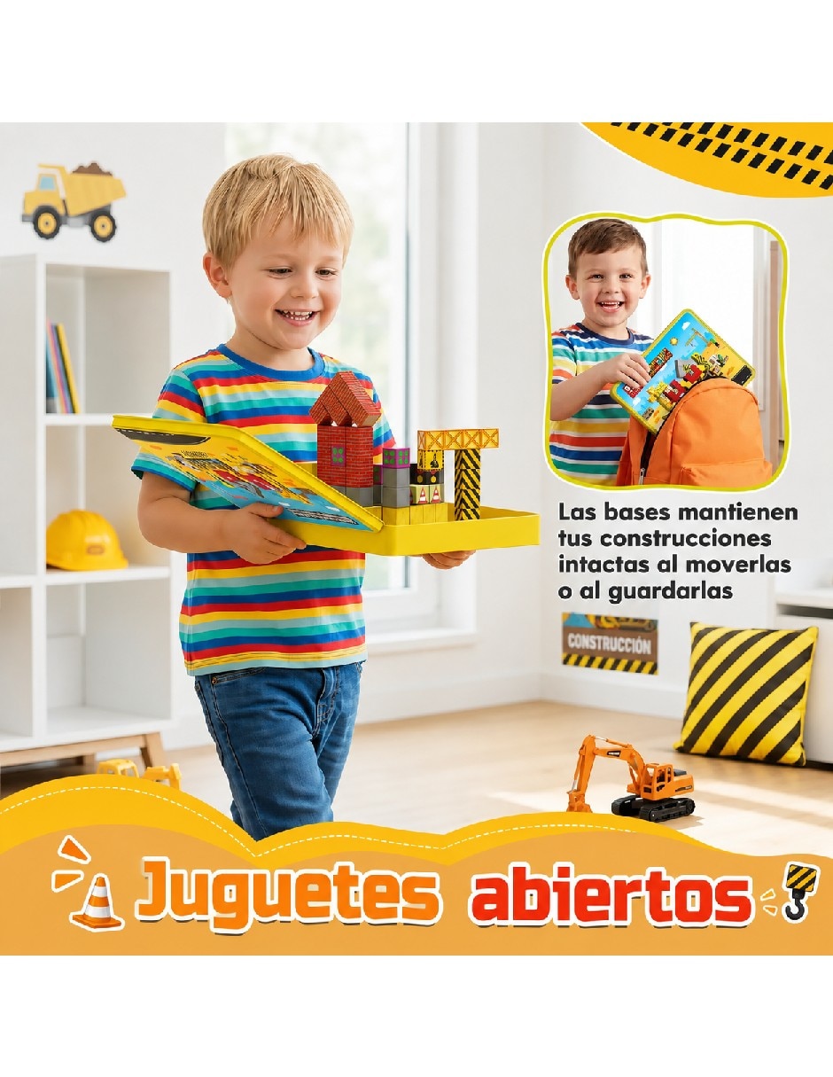 Set de cubos de construcción con escenario de lata 15019GU 4