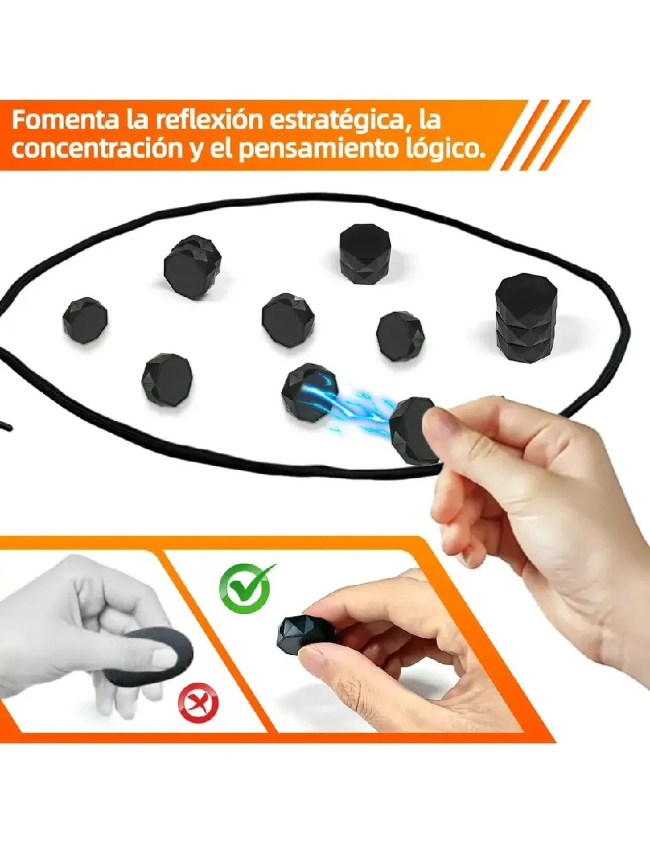 Juego de estrategia magnético negro 3