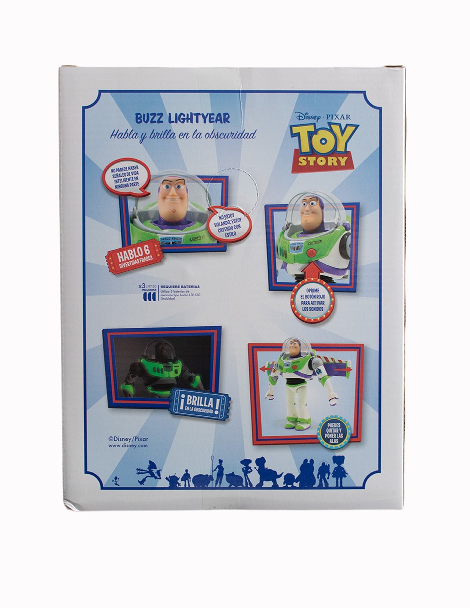 Muñeco personaje articulada toy story buzz lightyear estándar con luz y sonido 5