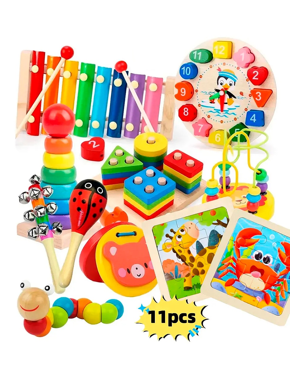 Set Educativo Montessori juego estimulación temprana unisex