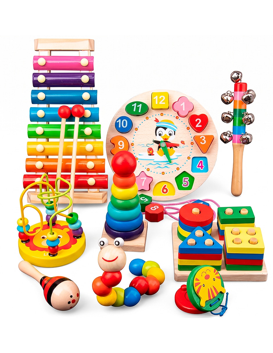 Set Educativo Montessori juego estimulación temprana unisex 6