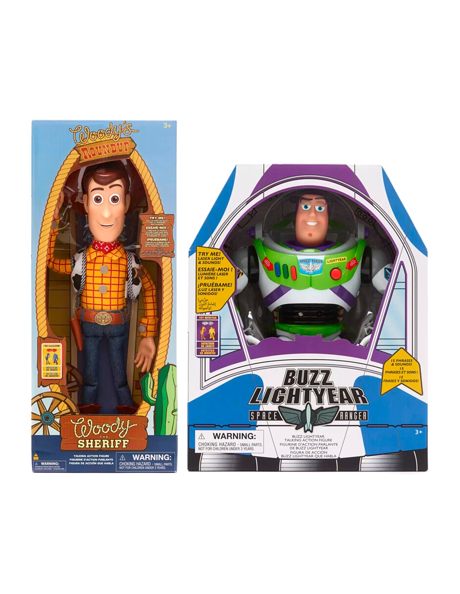 Set de figura de colección articulada toy story woody y buzz lightyear collectors 2 en 1