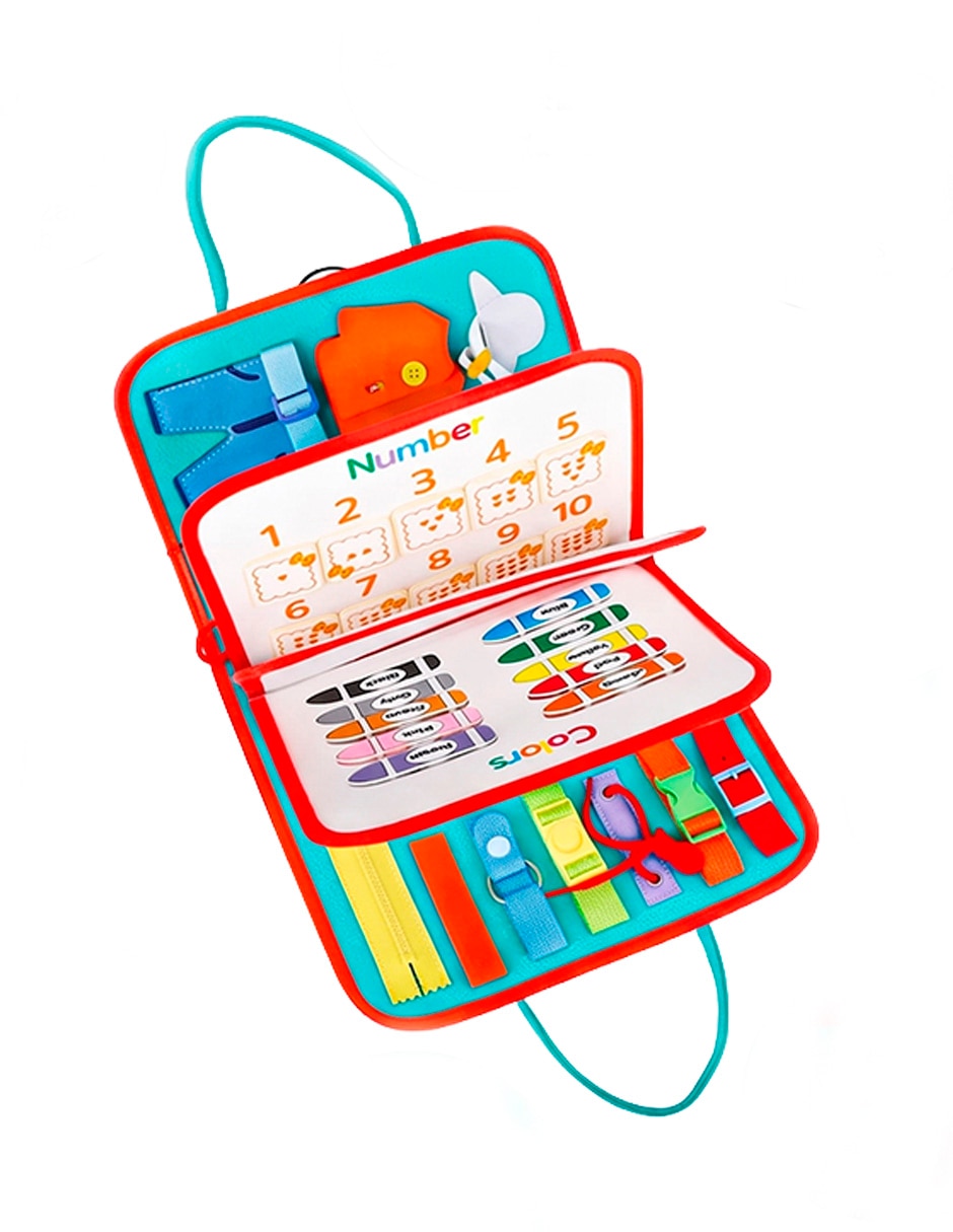 Tablero sensorial montessori educativo 7 en 1 tema universo 3