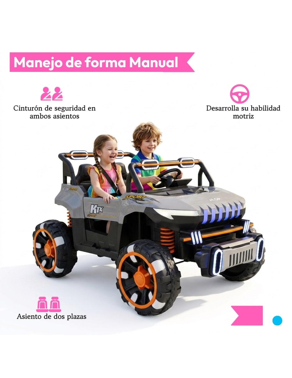 Automóvil montable montable con control remoto Carros a batería de Recargable para Preescolar Unisex 6