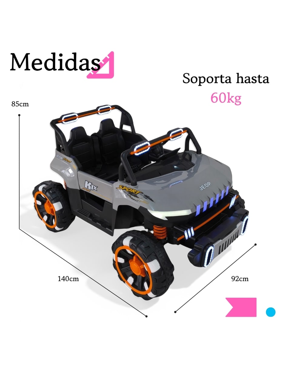 Automóvil montable montable con control remoto Carros a batería de Recargable para Preescolar Unisex 7