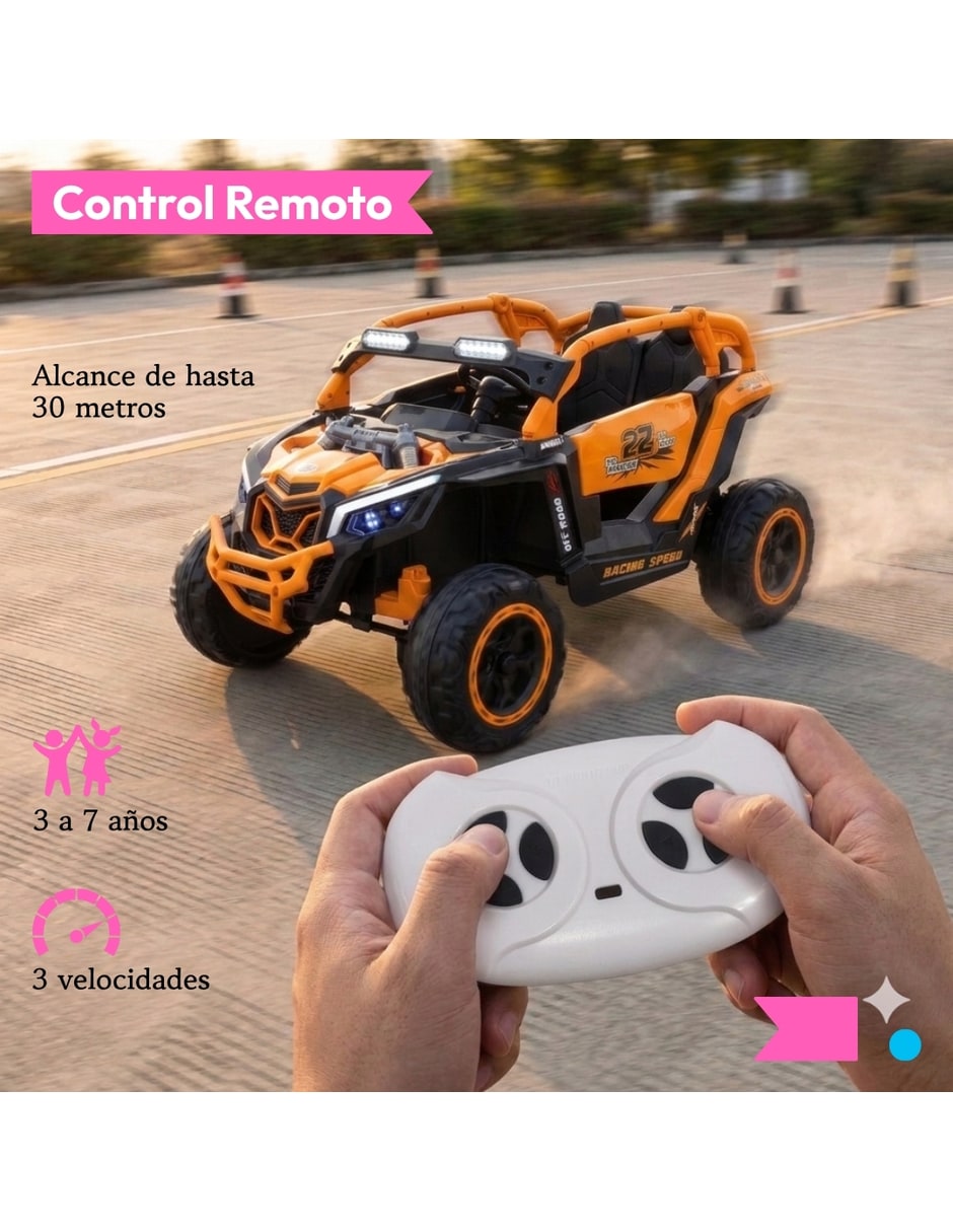 Automóvil montable montable con control remoto Raptor de Recargable para Preescolar Unisex 3