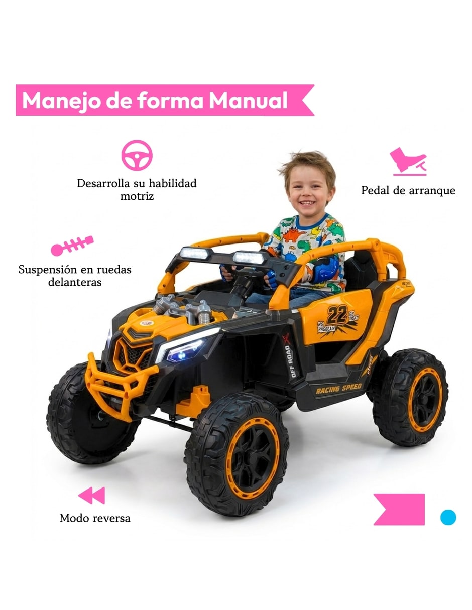 Automóvil montable montable con control remoto Raptor de Recargable para Preescolar Unisex 6