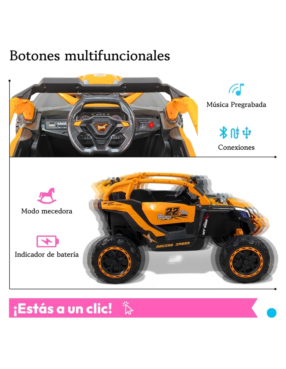 Automóvil montable montable con control remoto Raptor de Recargable para Preescolar Unisex 7