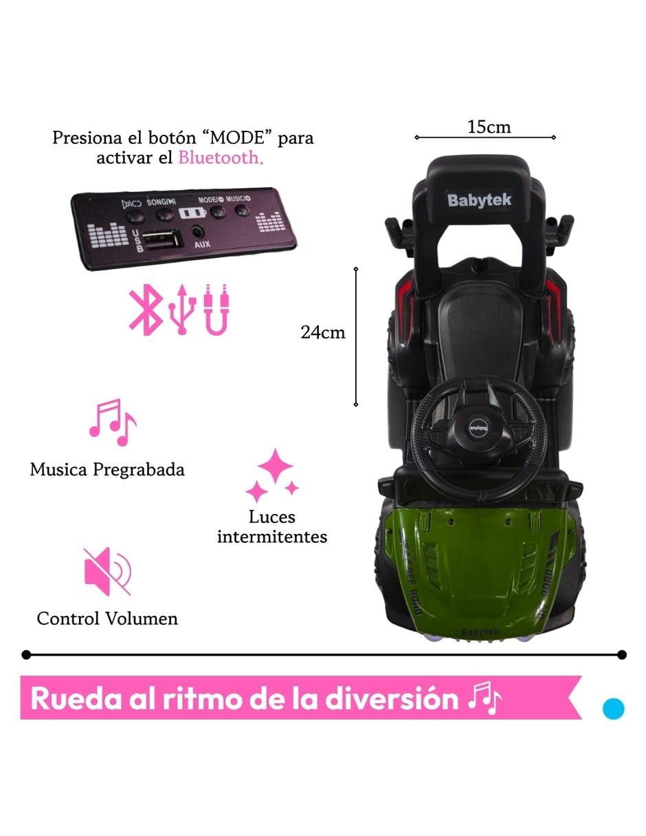 Automóvil montable montable con control remoto Montables Eléctricos de Recargable para Bebé / Infantil Unisex 7